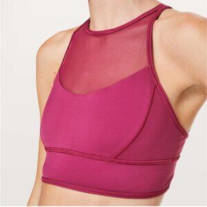 Lululemon Wake and Train Long Line Bra Star Ruby 8